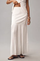 BLITHE Twofer Pleated Maxi Skirt