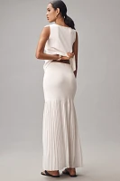 BLITHE Twofer Pleated Maxi Skirt