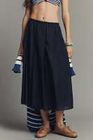 Theory Pleated A-Line Midi Skirt