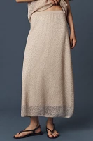 Theory Floral Lace A-Line Midi Skirt