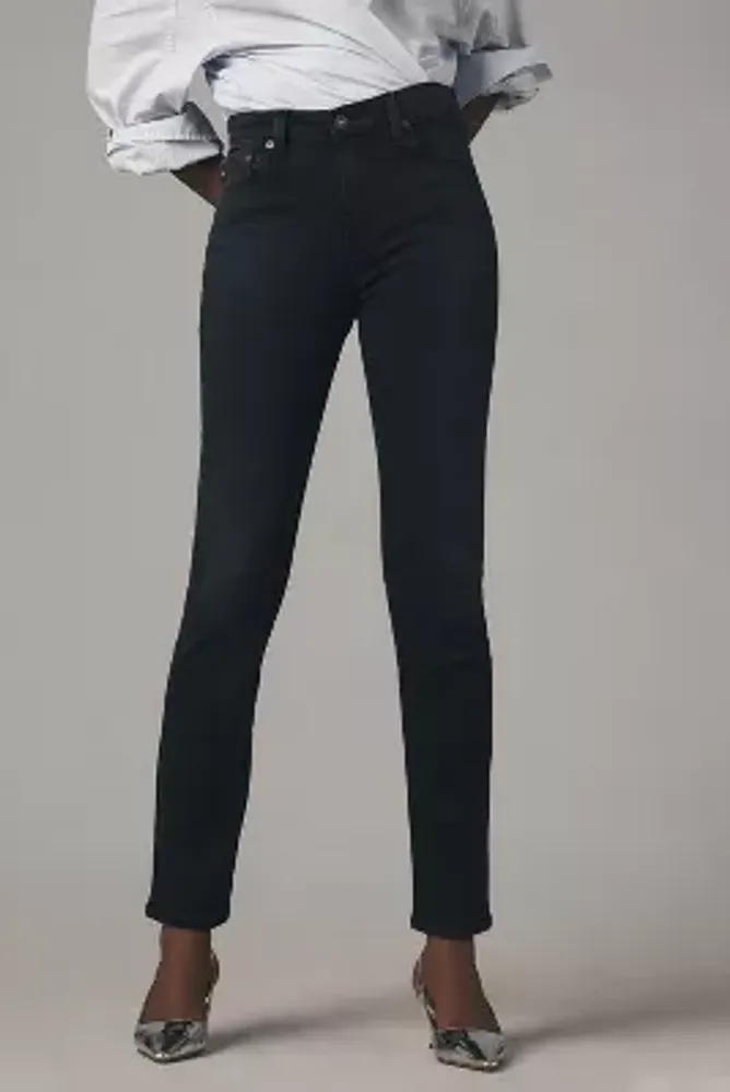 AG Mari High-Rise Straight-Leg Jeans