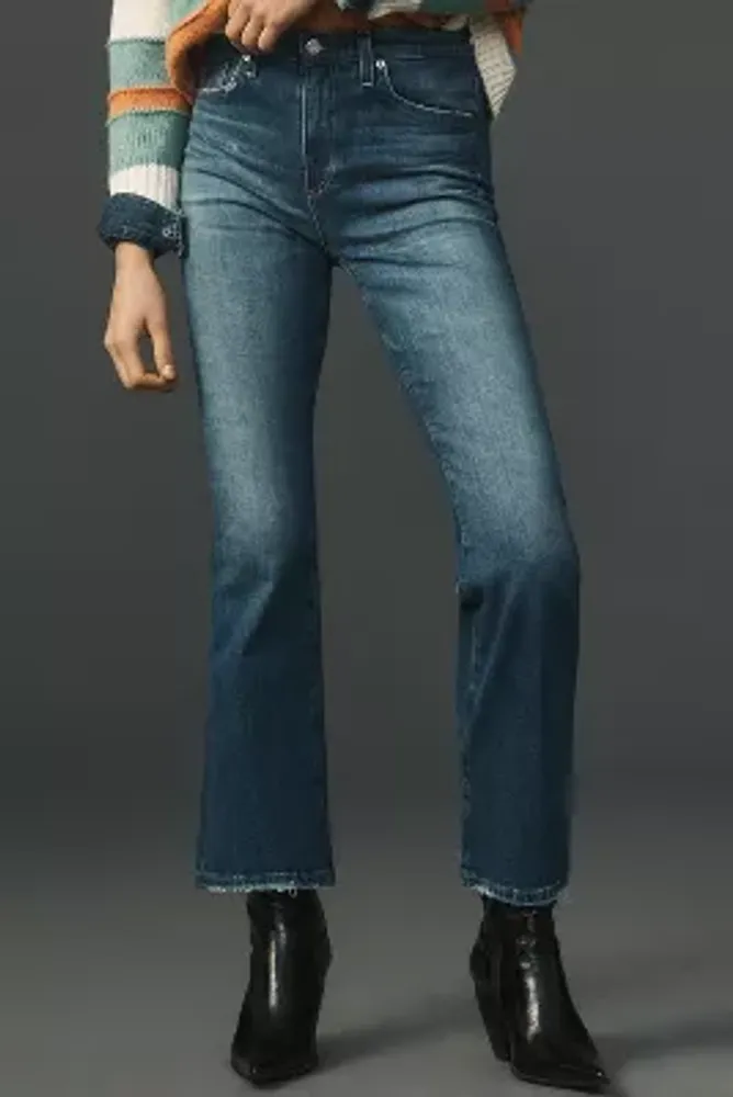 AG Farrah Mid-Rise Crop Bootcut Jeans