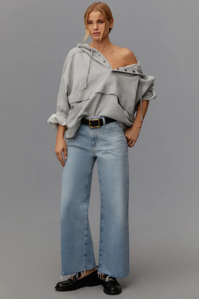 AG Saige High-Rise Crop Wide-Leg Jeans