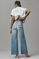 AG Saige High-Rise Crop Wide-Leg Jeans