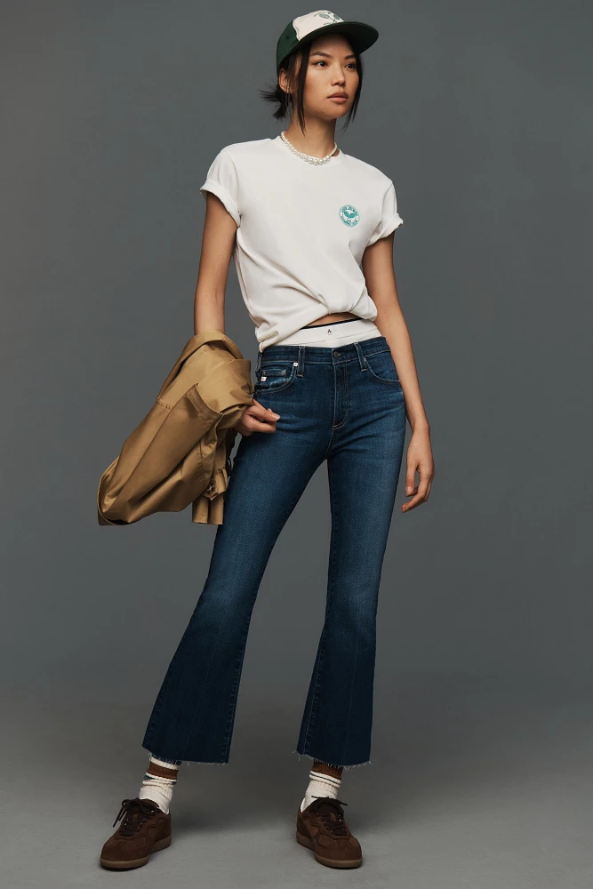 AG Farrah High-Rise Crop Bootcut Jeans