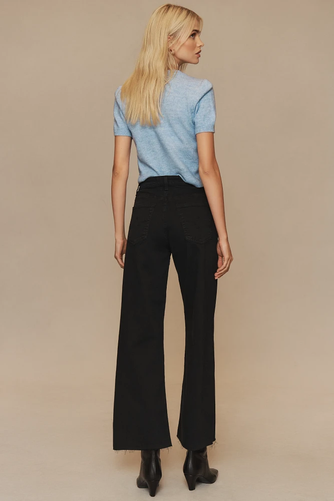 AG Saige High-Rise Wide-Leg Crop Jeans