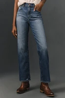 AG Brinley High-Rise Straight-Leg Jeans