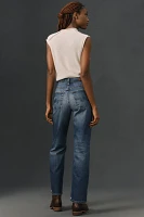 AG Brinley High-Rise Straight-Leg Jeans