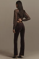 AG Farrah High-Rise Bootcut Jeans: Velvet Edition