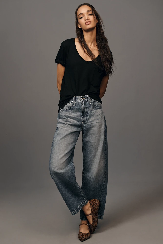 AG Hattie High-Rise Barrel Jeans