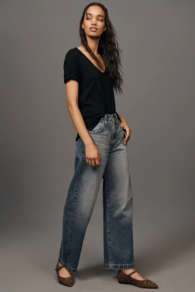 AG Hattie High-Rise Barrel Jeans