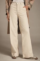 AG Deven Corduroy High-Rise Wide-Leg Jeans