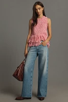 AG Adria Mid-Rise Wide-Leg Jeans