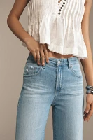 AG Saige High-Rise Wide-Leg Crop Jeans