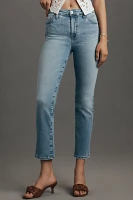 AG Mari Mid-Rise Crop Straight-Leg Jeans