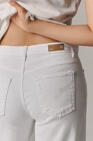AG Saige High-Rise Wide-Leg Tie-Waist Crop Jeans