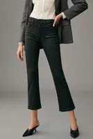 Joe's Jeans Callie Coated Mid-Rise Straight-Leg