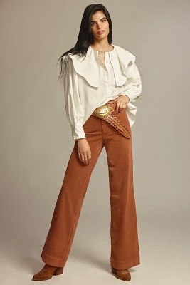 Joe's Jeans Mia Corduroy High-Rise Wide-Leg