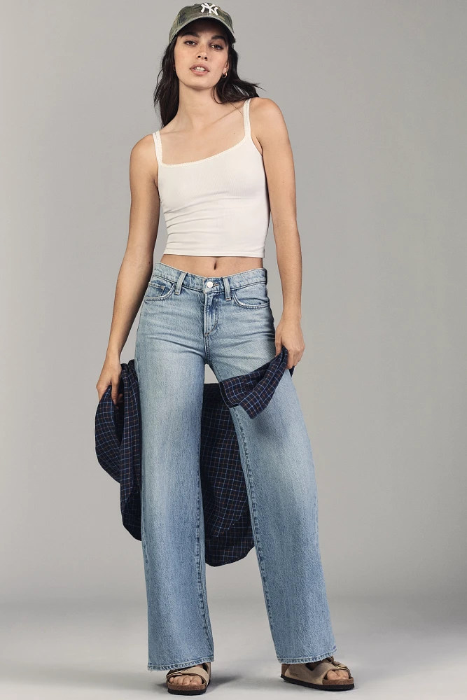 Joe's Jeans Lou Low-Rise Wide Leg