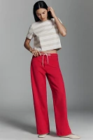 Joe's Jeans Ryan Tie-Waist Mid-Rise Wide-Leg