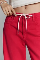 Joe's Jeans Ryan Tie-Waist Mid-Rise Wide-Leg