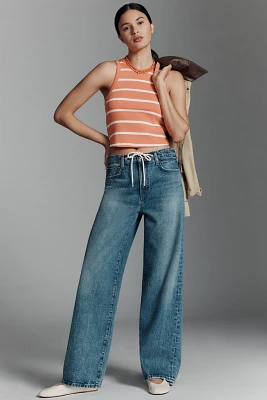 Joe's Jeans Ryan Tie-Waist Mid-Rise Wide-Leg