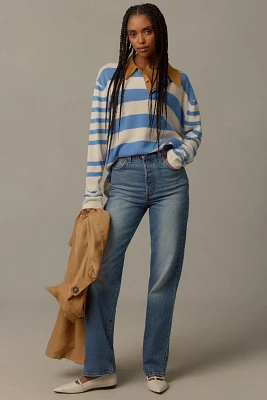 Levi's Ribcage High-Rise Straight-Leg Jeans