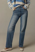 Levi's Ribcage High-Rise Straight-Leg Jeans