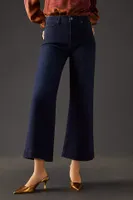Paige Anessa High-Rise Wide-Leg Crop Jeans