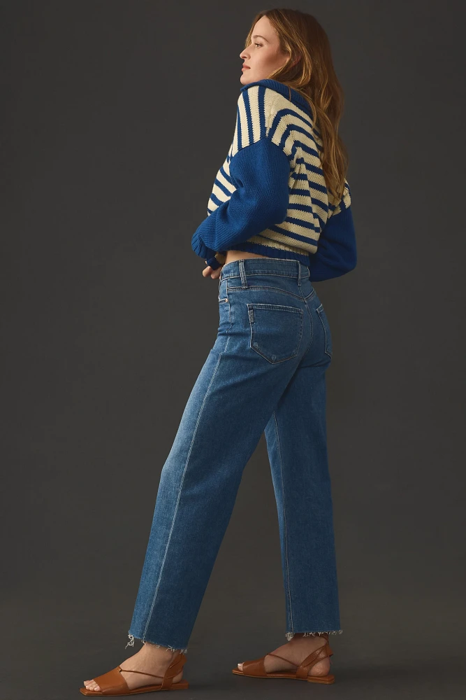 PAIGE Anessa Crop High-Rise Wide-Leg Jeans