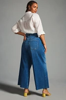 PAIGE Anessa Crop High-Rise Wide-Leg Jeans