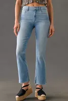 Paige Colette Mid-Rise Raw-Hem Crop Flare Jeans