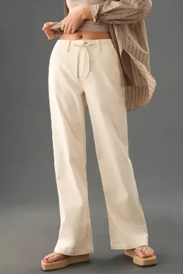 By Anthropologie High-Waisted Plissé Wide-Leg Pants