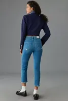 Paige Cindy High-Rise Crop Straight-Leg Jeans