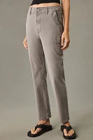 PAIGE Drew High-Rise Wide-Leg Cargo Jeans