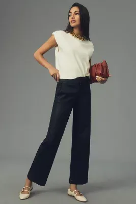 Paige Nellie Coated High-Rise Trouser Jeans