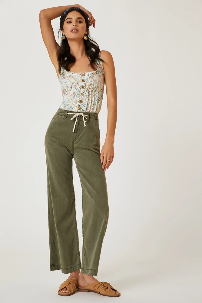 PAIGE Carly High-Rise Cropped Wide-Leg Jeans