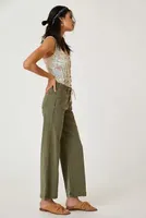 Paige Carly High-Rise Cropped Wide-Leg Jeans