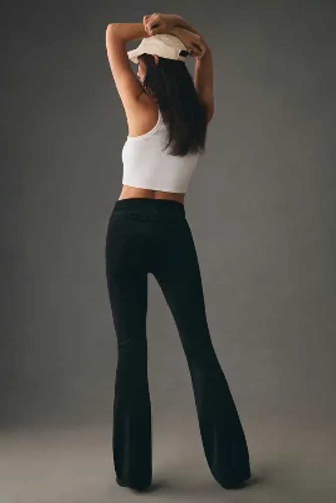 Paige Lou Velvet High-Rise Flare Jeans