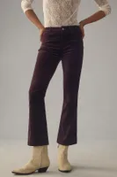 Paige Claudine Velvet High-Rise Crop Flare Jeans