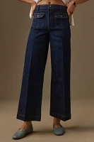 PAIGE Harper Ankle High-Rise Wide-Leg Jeans