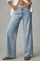 PAIGE Zoe High-Rise Tie-Waist Wide-Leg Jeans