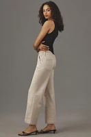 PAIGE Brooklyn High-Rise Crop Wide-Leg Jeans