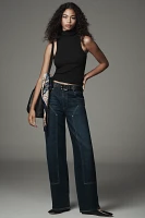 PAIGE Alexis Workwear High-Rise Tapered Jeans