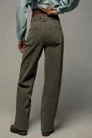 PAIGE Alexis Workwear High-Rise Tapered Jeans