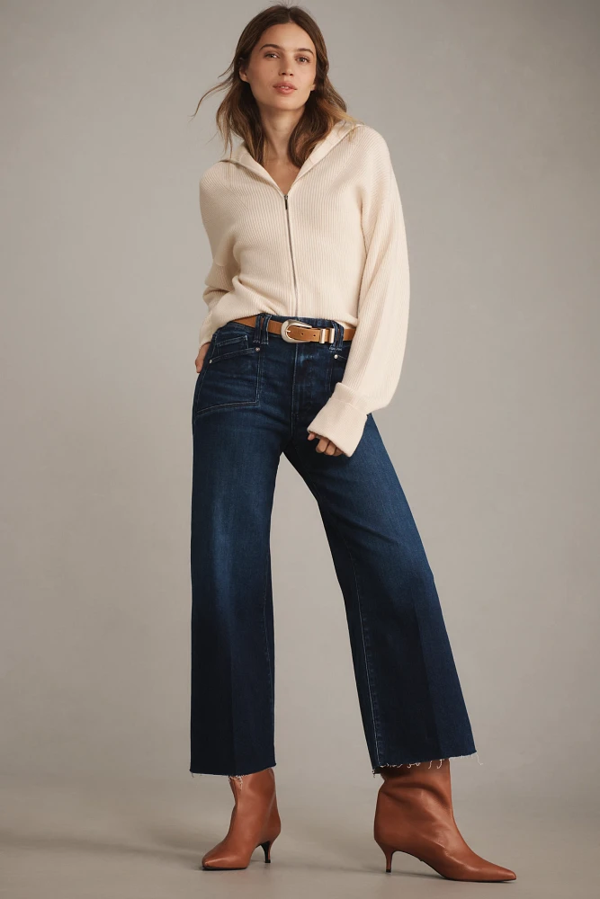 Paige Anessa Set-In Pockets High-Rise Denim Jeans