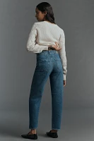 PAIGE Alexis Barrel Leg High-Rise Cuffed Jeans