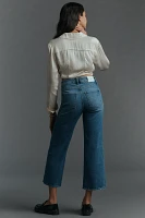 PAIGE Sasha High-Rise Wide-Leg Ankle Jeans