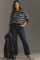 PAIGE The Cindy Raw-Hem High-Rise Straight-Leg Jeans