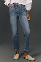 PAIGE Mayslie Mid-Rise Straight-Leg Ankle Jeans